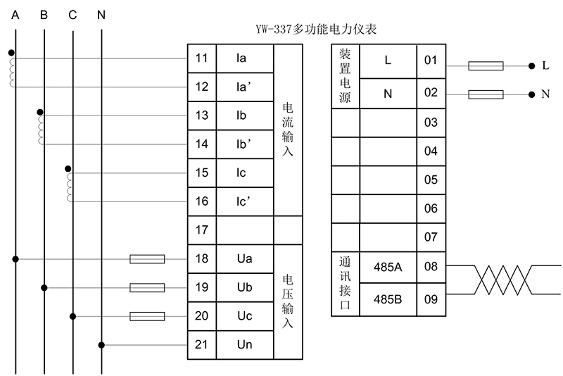典型接线